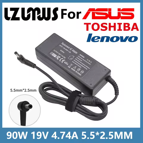 19V 4.74A 90W Laptop Charger Power Adapter For ASUS Toshiba Lenovo Adapter X53E K55N K52F K53S K53SV