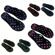 Swallow Polka Dot Black Flip Flops - 37/42