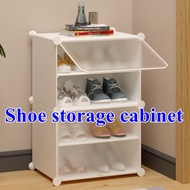 Shoe Cabinet Household Plastic Shoe Cabinet Anti Boot Storage Shoe Cabinet Dormitory Storage Artifact Porch Shoe Cabinet Dustproof Assembly Multi-layer Space Saving Small Shoe Rack