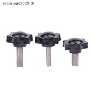 [RD] 2PCS Industry Equipment M6 M8 M10 38# Thread Star Shaped Clamping Bolt Knob Bakelite Plastic He