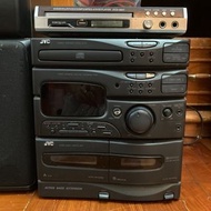 日本 JVC 收藏 道具 老物 古董 復古 懷舊 絕版 床頭音響組合 雙卡帶 卡式磁帶 錄音帶 CD 收音機 廣播 Japan vintage antique mini hifi compact component stereo system MX-S2 stero integrated amplifier synthesizer tuner double cassette disc dolby system 1992