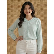 Daisy by Voir Malaysia (Blouse) Turquoise Blouse Casual Daily Wear