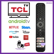 Compatible for TCL 4K QLED Smart Android TV Remote Control CRC833V Universal Smart TV Remote TCL Youtube Netflix