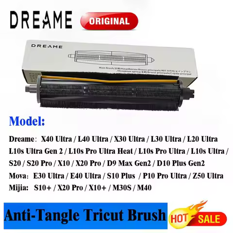Original TriCut Brush Of Dreame X40 Ultra/L40 Ultra/L20 Ultra/L10s Pro Ultra/X30Ultra/ S20 Pro Plus/