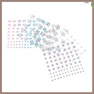 💍 Set of 5 Sparkling Stick-On Earrings Sheets Made from Acrylic for Parties, Various Colors, Size 2.