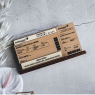 MOCKUP BOARDING PASS KAYU