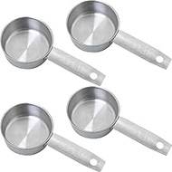 WHYHKJ 4PCS Stainless Steel Measuring Cups 12.5x6cm Capacity 60ml Kitchen Baking Measuring Spoon Sea