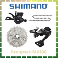 FOPR Shimano Deore M4100 Groupset M4100 Shifter Cassette Sprocket and M4120 Rear Derailleur