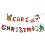 Cartoon Cartoon Christmas Paper Pull Flag Hanging Flag Pull Flower Decoration Hotel Shopping Mall Sc