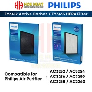 Philips NanoProtect FY3433 HEPA FY3432 Active Carbon Filter for Air Purifier AC3252 / AC3254 / AC325