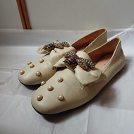 Gucci pearl flats loafer shoes