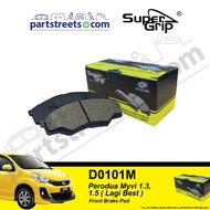Super Grip  Front Brake Pad - Perodua Myvi 1.3/1.5 - D0101M (1set)