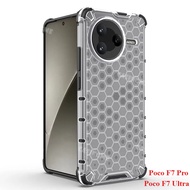 For For Xiaomi Poco F7 Pro F7 Ultra Shockproof Bumper Transparent Honeycomb Casing For Poco F7 Pro 5