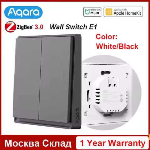 Aqara Smart Wall Switch E1 ZigBee Switch NO Neutral Smart Switch Yours Wireless Switch With Neutral 