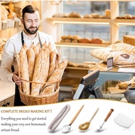 Baguette Bread Fermentation Rattan Basket Set Baking Silicone Baguette Bread Fermentation Basket Ova