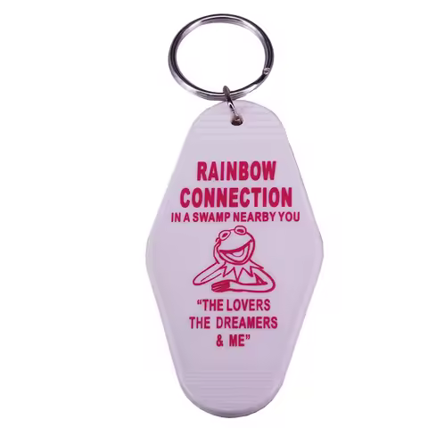 Muppets Kermit Rainbow Connection Key Tag Keychain For all you fellow lovers and dreamers out there!
