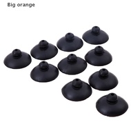 [Big orange] 10pcs Black Soft Silicone Suction Cup Clip Sucker Holder Fish Aquarium Tank ♨On sale