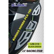 HONDA PCX 150 FOOTSTEP PANEL - PCX 150 ACCESSORIES - PCX 150 BORDES - SILVER GREEN