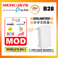 Mercusys🔥UNLIMITED🔥Mod Modem MB112-4G 300Mbps Wireless N 4G LTE Plug and Play Router (Powered by TP-