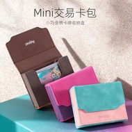 Sanseking Portable mini Card Holder Box Collection Transaction Card Box TCG Small Capacity Supplemen
