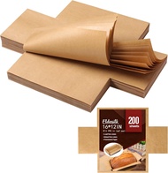 100 Pcs Unbleached Parchment Paper Loaf Pan Liner - Precut 9x5 Non-Stick Fits 8.5x4.5/10x5 Loaf Pans
