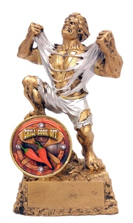 Monster Victory Trophy - 6.75 Inch Tall | 1st, 2nd , or 3rd Place, Bowling, Chili Cook Off, Cornhole