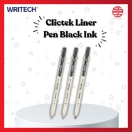 [Super SaverS] Writech Clictek Liner Pen Dakwat Hitam | Writech Clictek Liner Pen Black Ink
