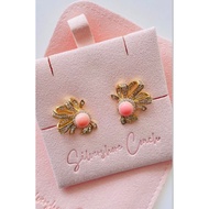 [Ready Made] Queen Conch Ribbon Ear Rings