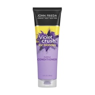 John Frieda Violet Crush Purple Conditioner, Neutralize Brassy Tones for Cooler, Brighter Blonde, 8.