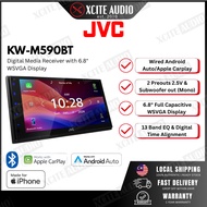 JVC KW M590BT - 6.8" Digital Media Receiver with Apple Carplay & Android Auto