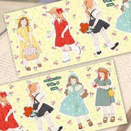 很久很久以前 7 ver9 (hamil) 復古女孩女士角色貼紙