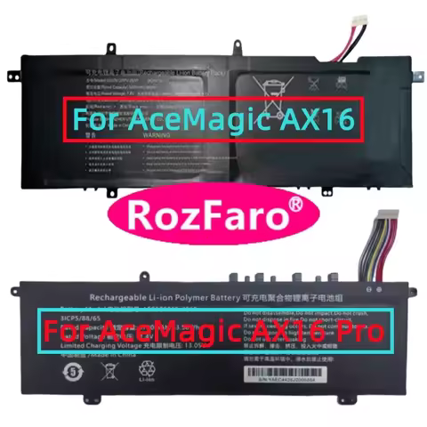 RozFaro For AceMagic AX16 AX16Pro AOC U3576127PV-2S1P U528870PV-3S1P 7.6V 11.4V Laptop Battery For A