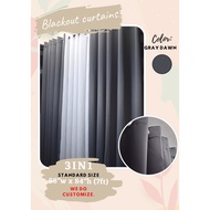 3in1set GRAY DAWN (2 Blackout and 1 lace) 3ft/4ft/5ft/6ft/7ft/8ft/9ft/10ft