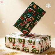 Christmas Wrapping Paper for Kids Boys Girls, 2 Sheets Xmas Gift Wrapping Paper "67 "Number Designs 