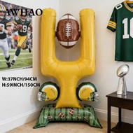 [AWHAO] Decorations for A Home Football Party: Inflatable Goalpost And Balloon Arch