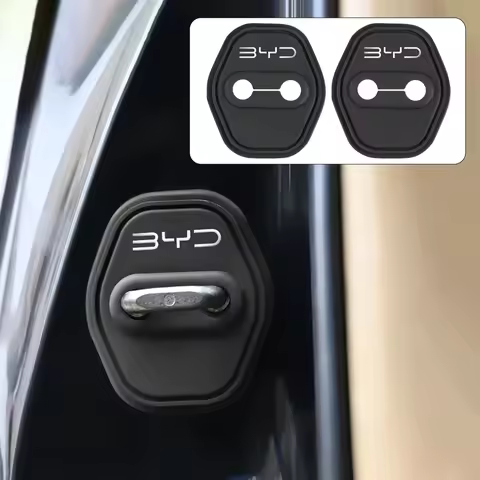 4Pcs Car Accessories Silicone Door Lock Cover Protection Sticker For BYD Seal U Dolphin Sealion Han 