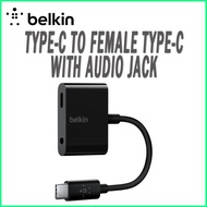 BELKIN TYPE-C TO TYPE-C (F) + AUDIO 3.5MM (F) CONVERTER ADAPTER (F7U080BTBLK)