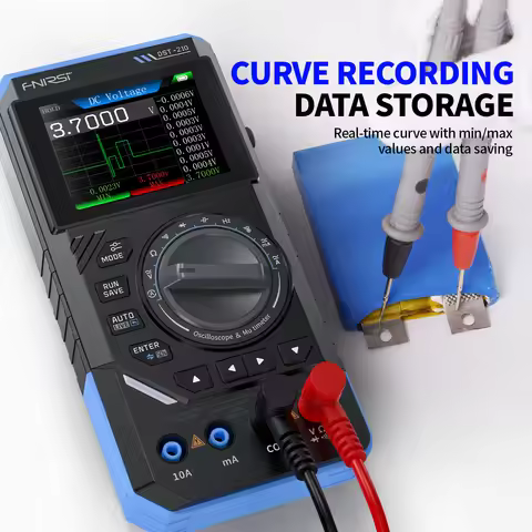 2025 DST-210 DST-201 Multimeter Signal Generator 3 in 1 Digital Oscilloscope 19999 Counts 10MHz Band