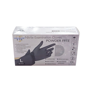 藍仕德 - 丁腈無粉黑色手套 醫療級手套 大碼 馬來西亞原裝進口