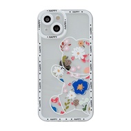 Casing for Huawei Mate 30 40 50 Pro P30 P40 P50 Pro Honor 30 50 60 Happy Flower Bear Phone Case Cove