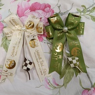 Grosgrain Ribbon, Ready-Made Eid Ribbon| Ready-to-Stick Eid Hampers Ribbons