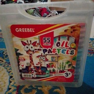 Crayon/ Crayon Greebel 55 Colors Oil Pastel Children / Greebel Kids Oil Pastel Contents 55 Colors