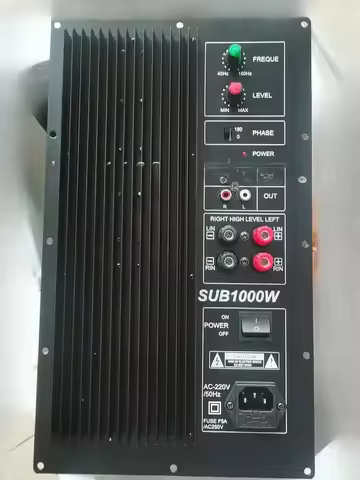 1000W high power Finished 15 inch powerful bass high-power active household subwoofer amplifier boar