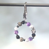 朋友禮物-水晶鑰匙圈-黑曜石