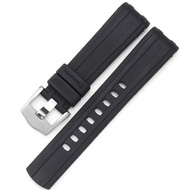 Watch Band For Omega SEAMASTER 007 PLANET OCEAN AT150 Pin Buckle Silicone Watch Strap Watch Accessor