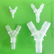 18 Sizes 2.4-19.5mm Equal Y Type Hose Tee Plastic Silicone Tube Water Pipe Connectors Joint Aquarium
