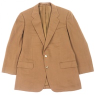 狀況極佳 ▼ Burberrys 100% 羊絨西裝外套，金色 logo 紐帶，單排扣修身夾克，駝色，相當於日本尺碼 L，英國製造，男士。