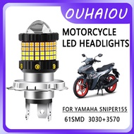 1PCS FOR YAMAHA SNIPER155  H4 LED Motorcycle Headlight Dual Color 3200K Yellow 6500K White 12-80V