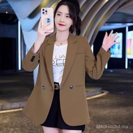 [Ginie] COD Ready Stock Free Shipping A-CDSL Autumn New Style Small Blazer Women Short Style 2025 Au