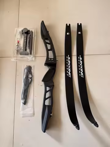 F167 Aluminum Alloy Riser 23inch 20Lbs 66" Hunting Fishing ILF Recurve Bow Set Right Hand Archery Ar